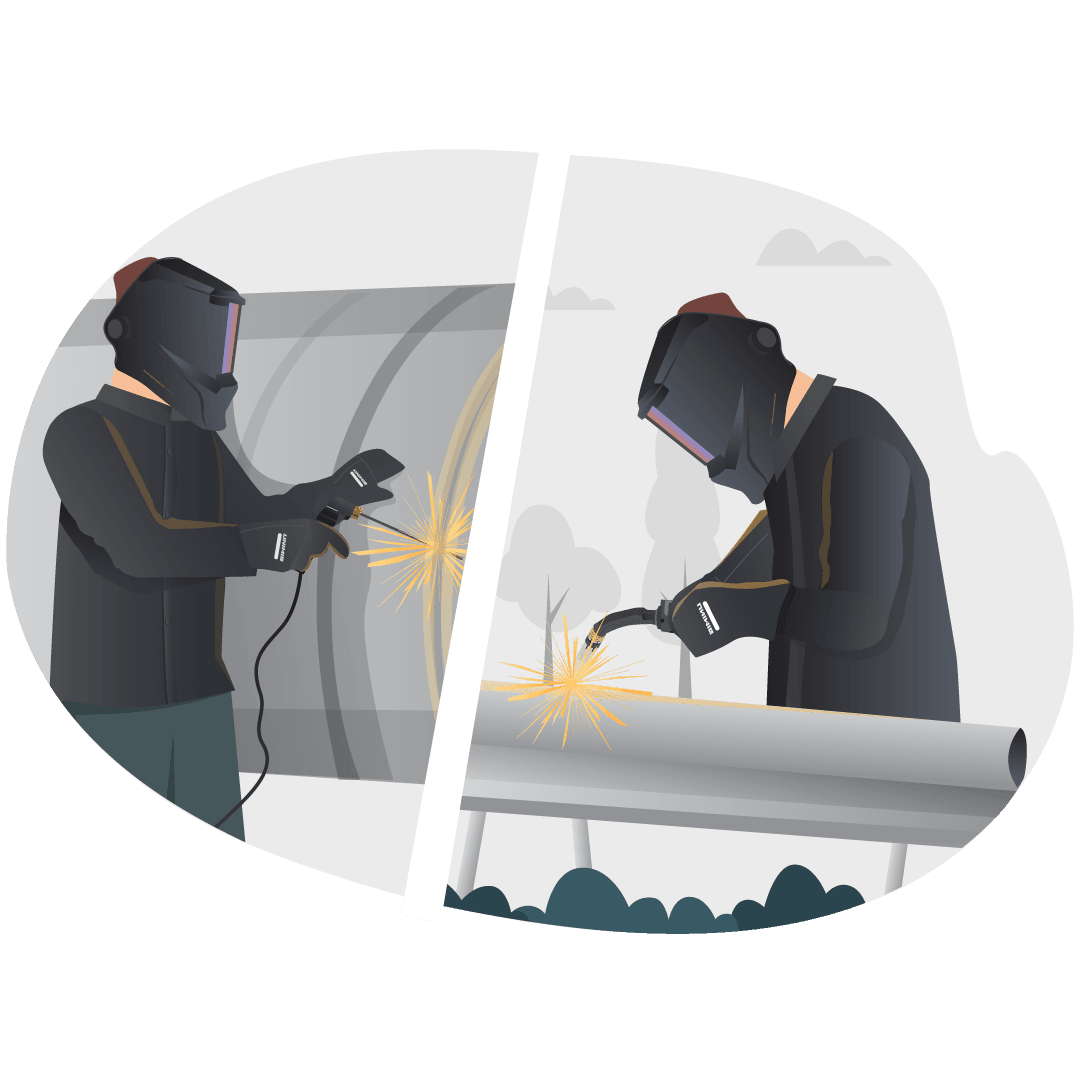 Stick Welding vs Gasless MIG Welding